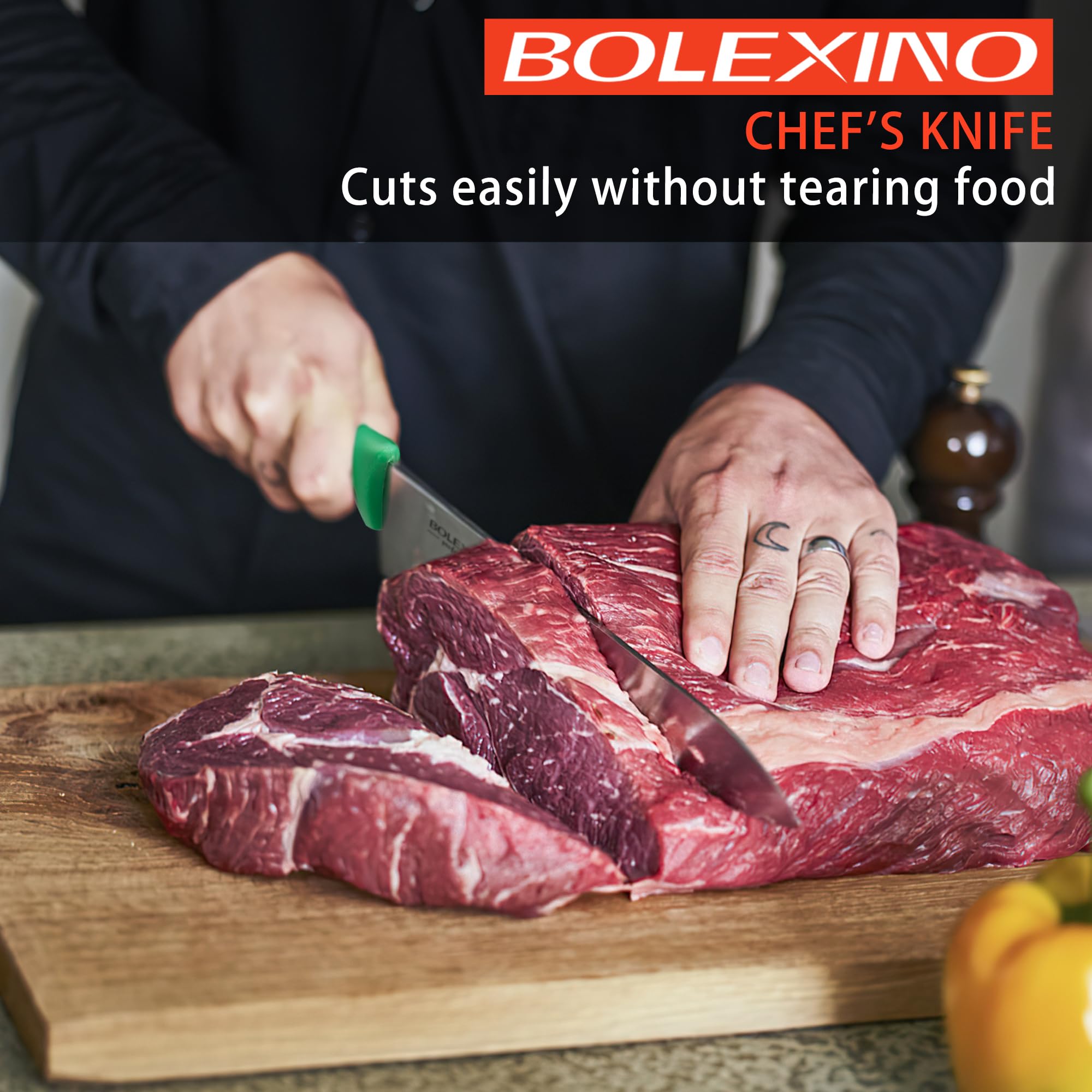 BOLEXINO ergonomic non-slip handle supports comfortable and safe long use.