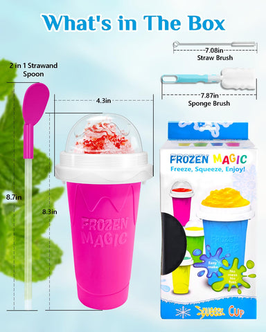 Bollove Slushie Cup portable design for travel, gym, and home