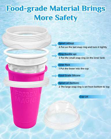 Bollove Slushie Cup DIY flavors for families and kids