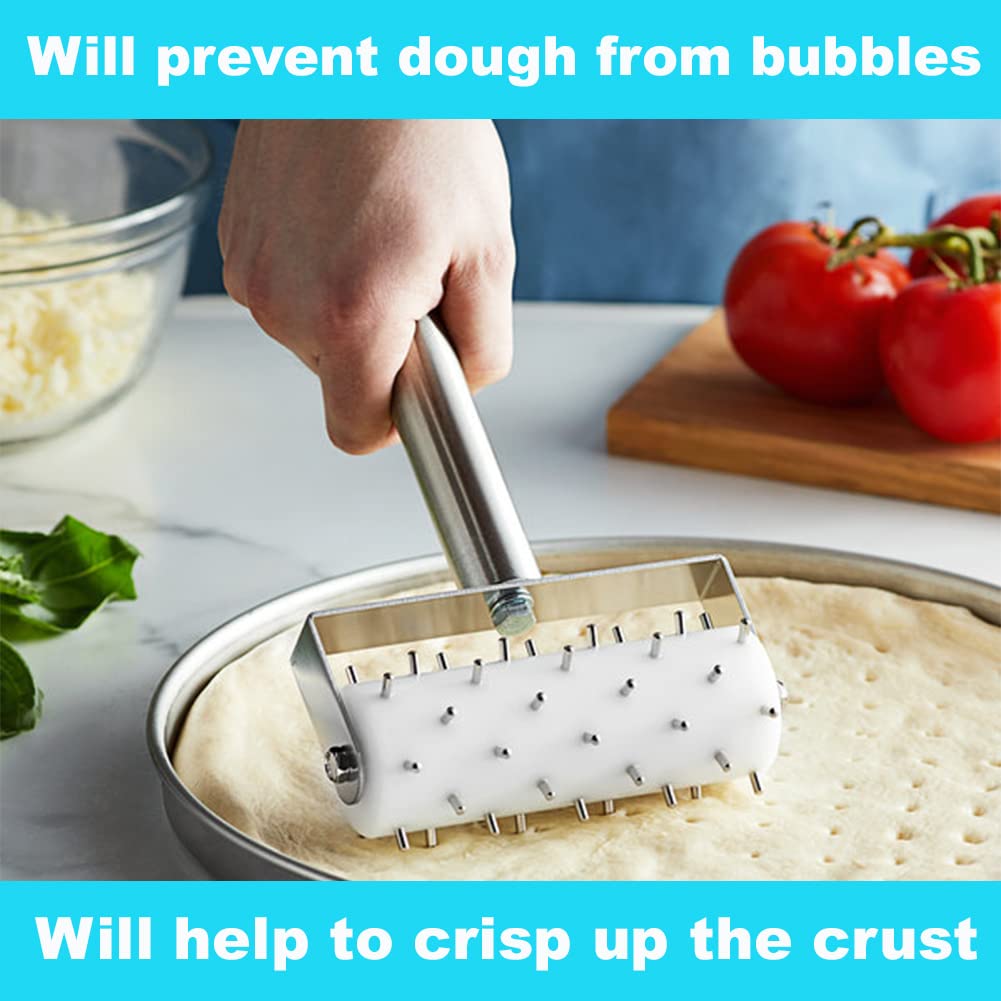 BOLTCORRSE dough docker perforation tool creates cracker-crisp edges for even bake