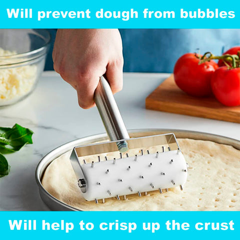 BOLTCORRSE dough docker perforation tool creates cracker-crisp edges for even bake