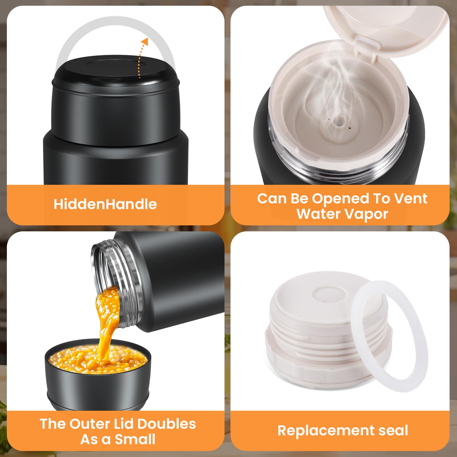 Bolu Fly double-layer lid design for secure, drip-free use