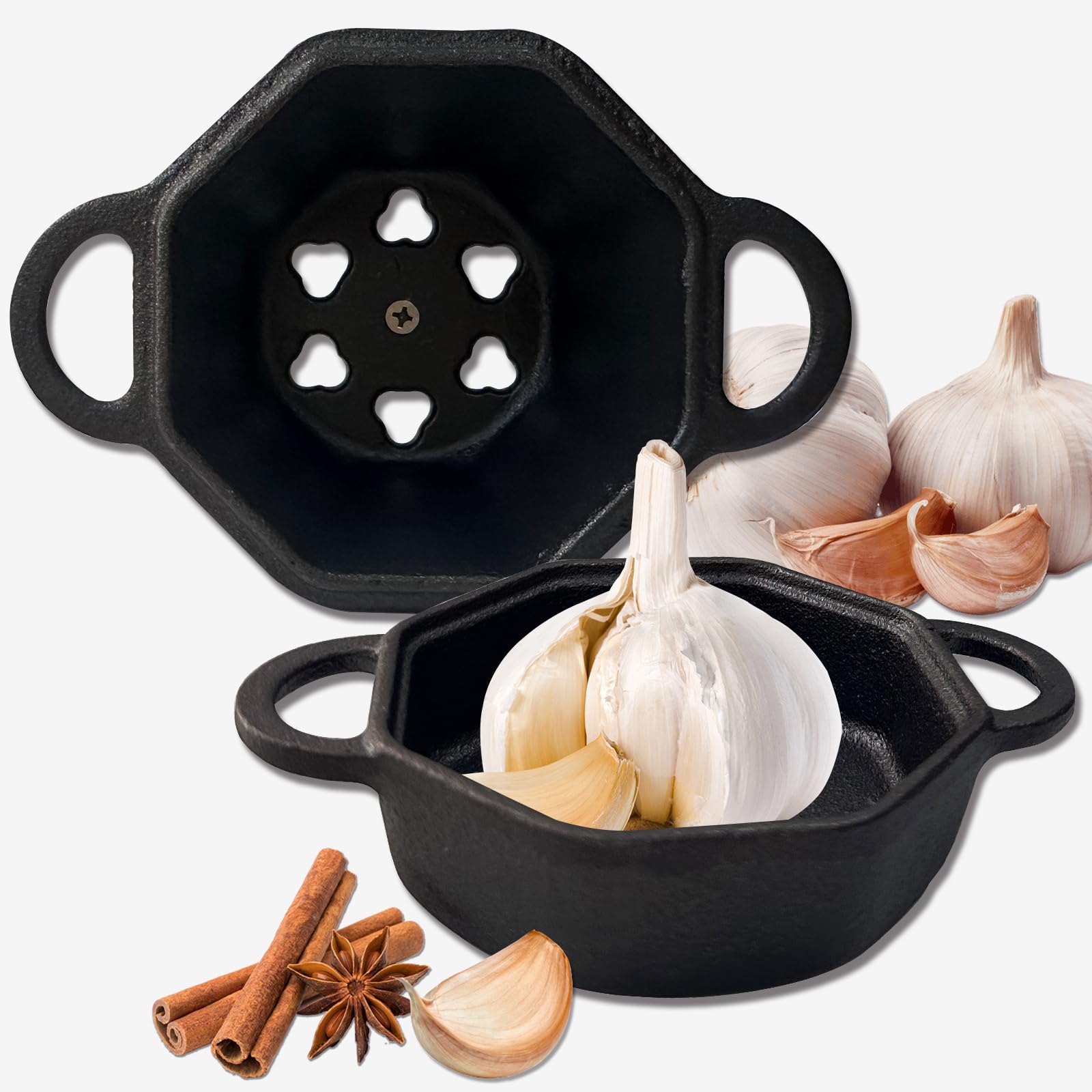 BOLVOUD Garlic Roaster compact size fits small ovens and countertops