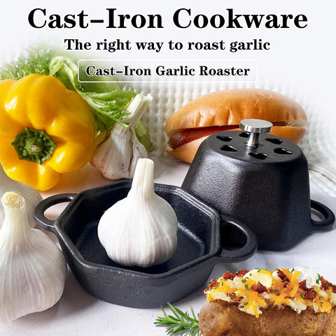 BOLVOUD Garlic Roaster oven-ready scene highlights oven safety up to 500°F