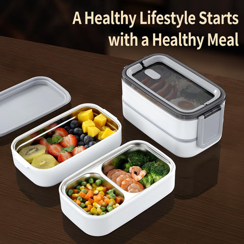 Bomansi Boms includes fork and spoon for convenient meals anywhere.