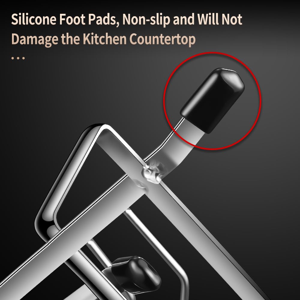 BOMANSI BOMS triangle-base anti-slip design stabilizes the stand on counters