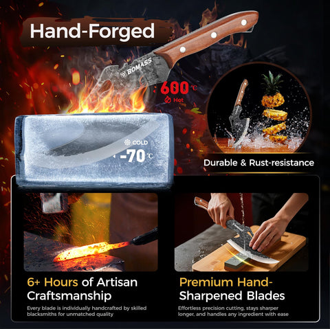 BOMASS Viking cleaver used for deboning in kitchen