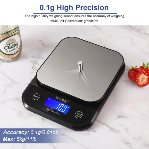 BOMATA precision scale offers 0.1 g accuracy for baking powders and spices