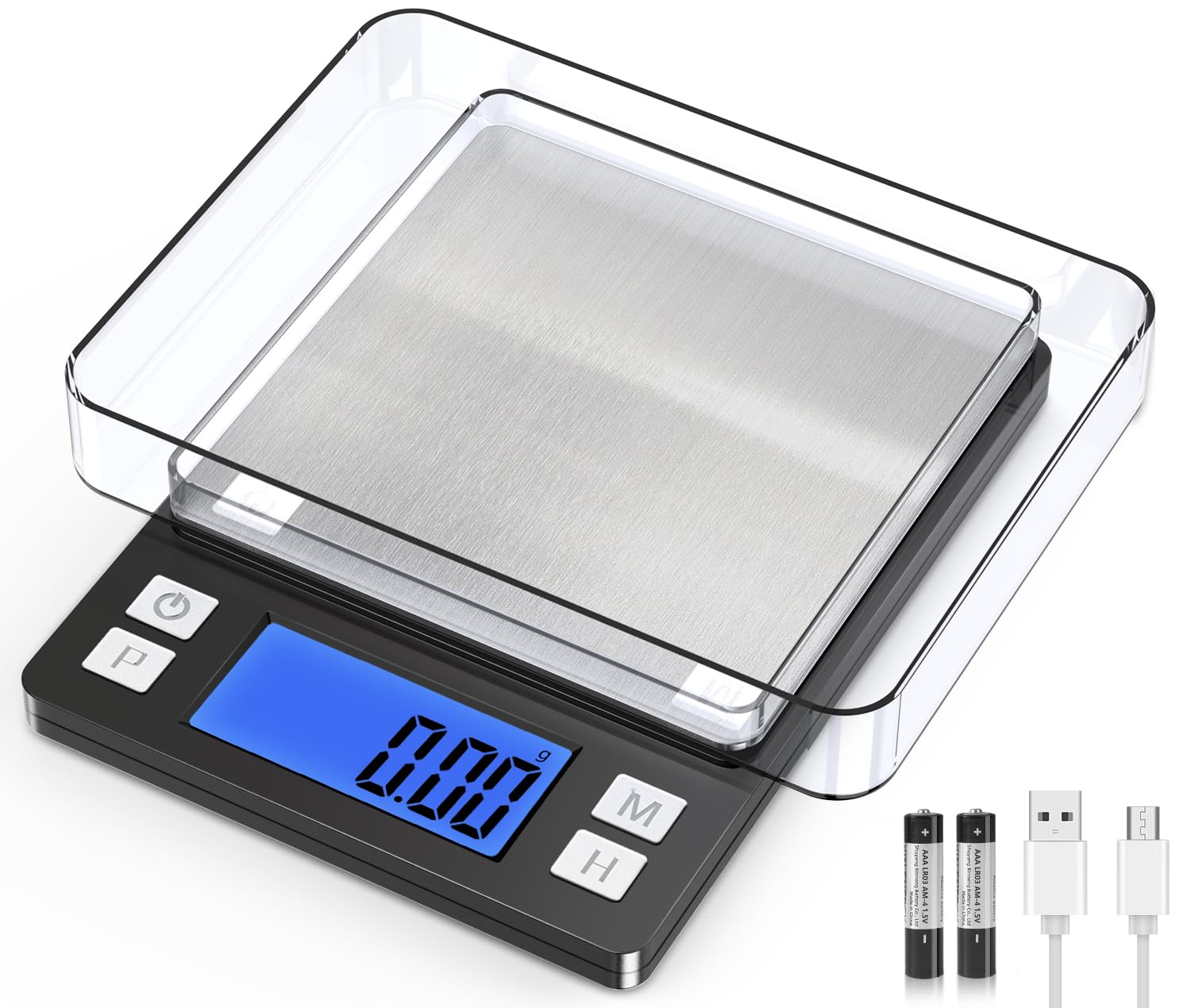BOMATA scale front view for compact kitchen weighing with precise readings.