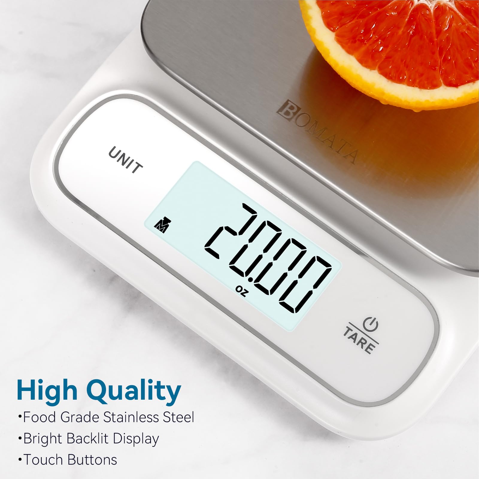 BOMATA scale kitchen use for baking and cooking with high precision.
