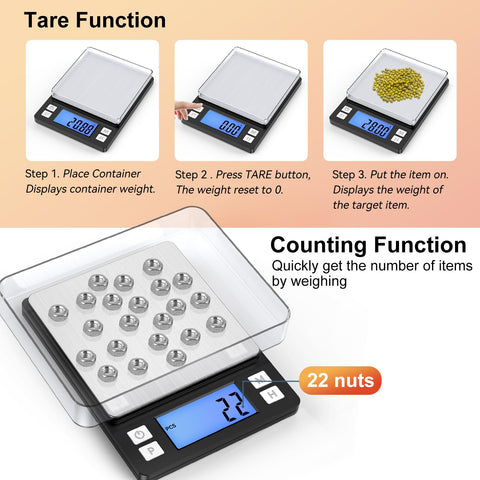 BOMATA scale kitchen-use versatile tool for baking and small-item weighing.