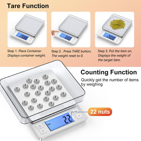 BOMATA 0.01g precision scale ideal for tiny powders and herbs