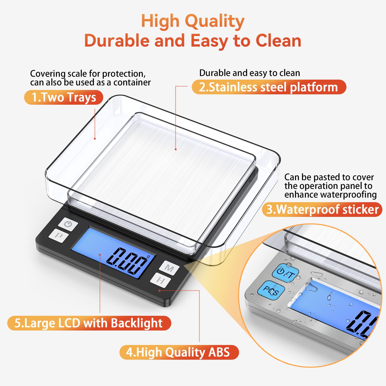 BOMATA scale USB-rechargeable design for convenient charging.