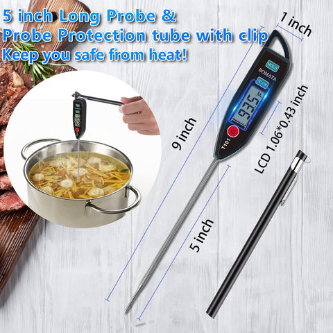 BOMATA thermometer switches between Fahrenheit and Celsius for easy cooking