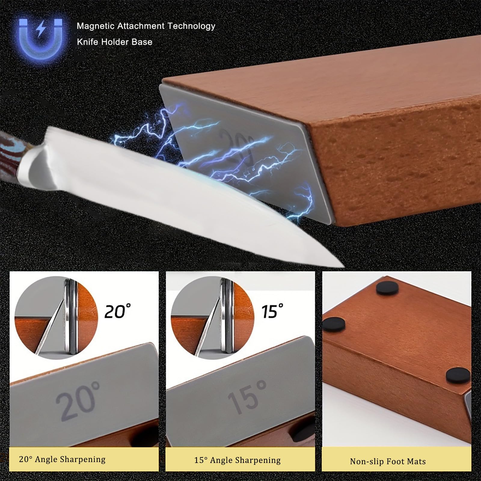BomCot ceramic disc sharpener with 1000 grit for fine polish and burr removal.