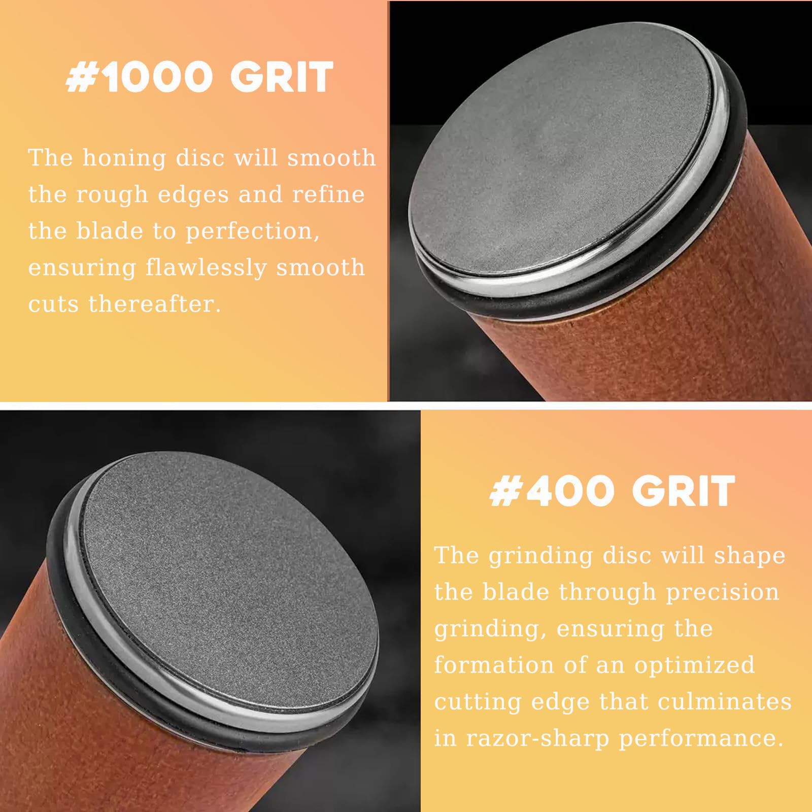 BomCot magnetic base improves safety during sharpening sessions.