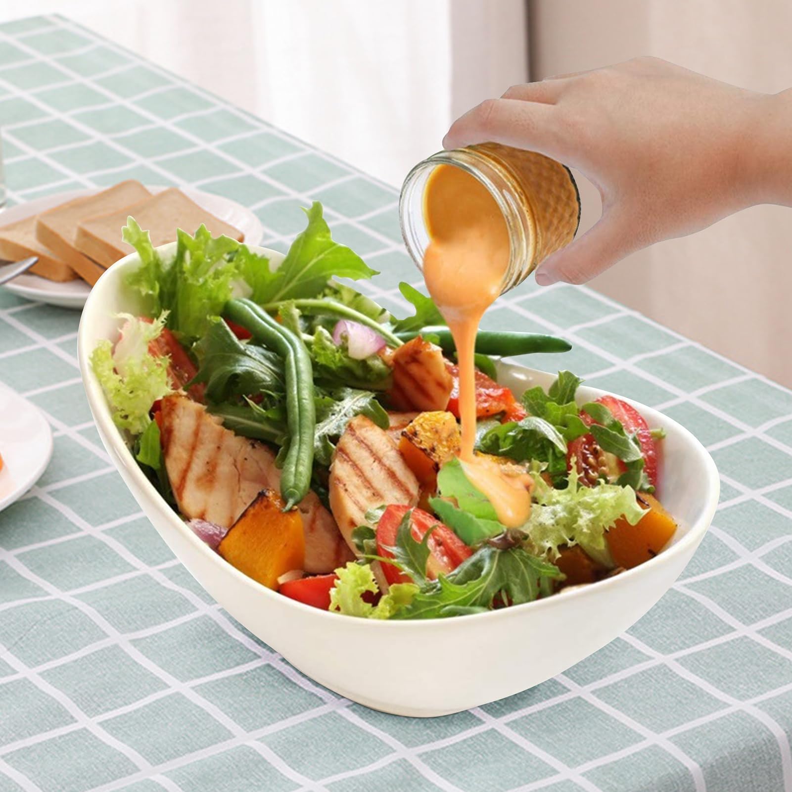 Bomex clear dessert jar ideal for honey, jelly, and overnight oats.