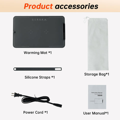 Bomova warming mat with child lock feature for safe operation.