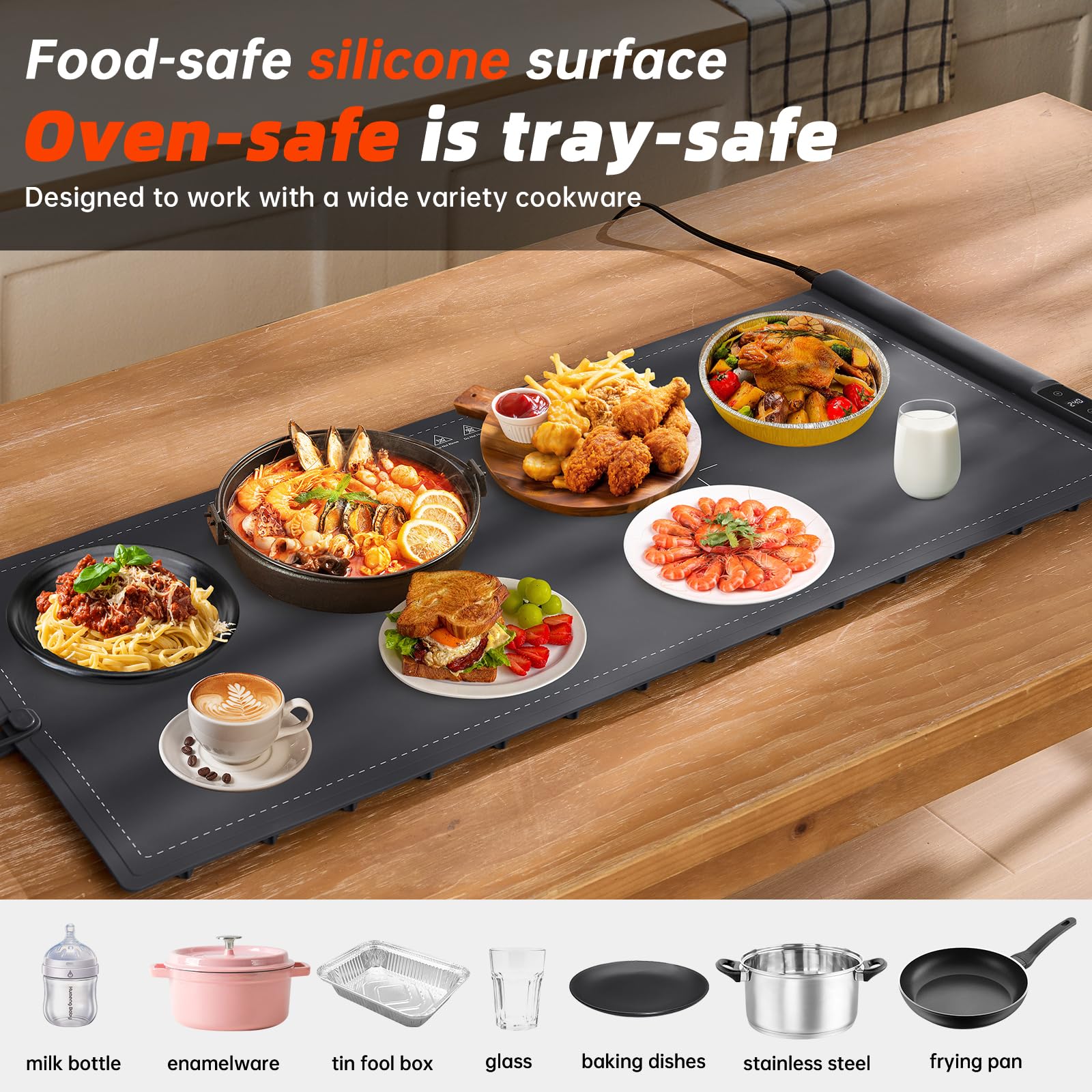 Bomova warming mat in roll-up form for easy cleanup and transport