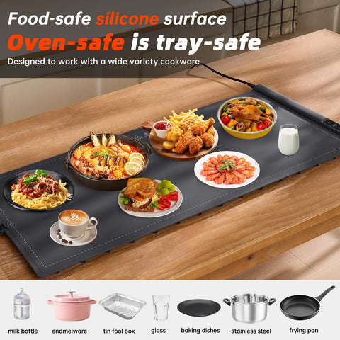 Bomova warming mat in roll-up form for easy cleanup and transport