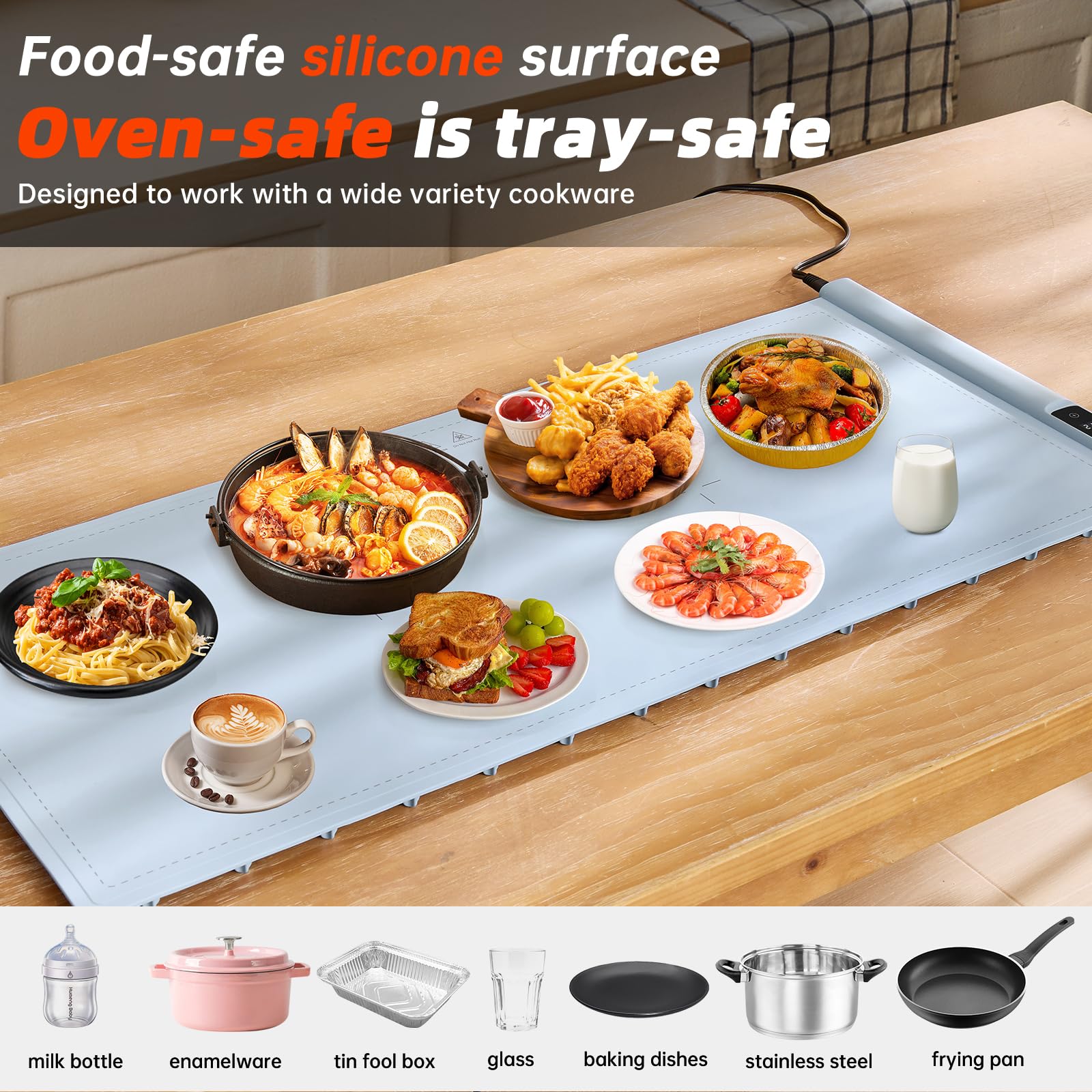 BOMOVA warming mat rolled for compact storage and portability