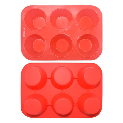 Bongpuda 6-cup pan suitable for muffins cupcakes mini quiches and more