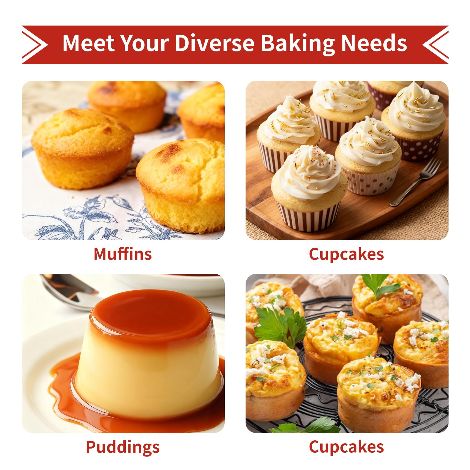 Two-piece Bongpuda set in bright orange and red for versatile baking.