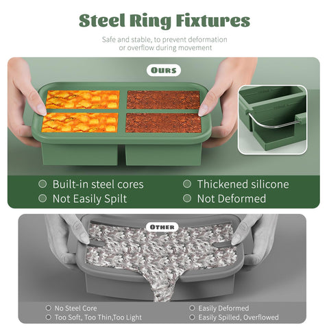 Bongpuda easy-release freezer tray enables quick portion removal