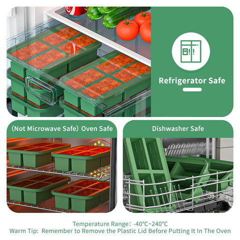 Bongpuda lidded freezer storage keeps foods organized and hygienic