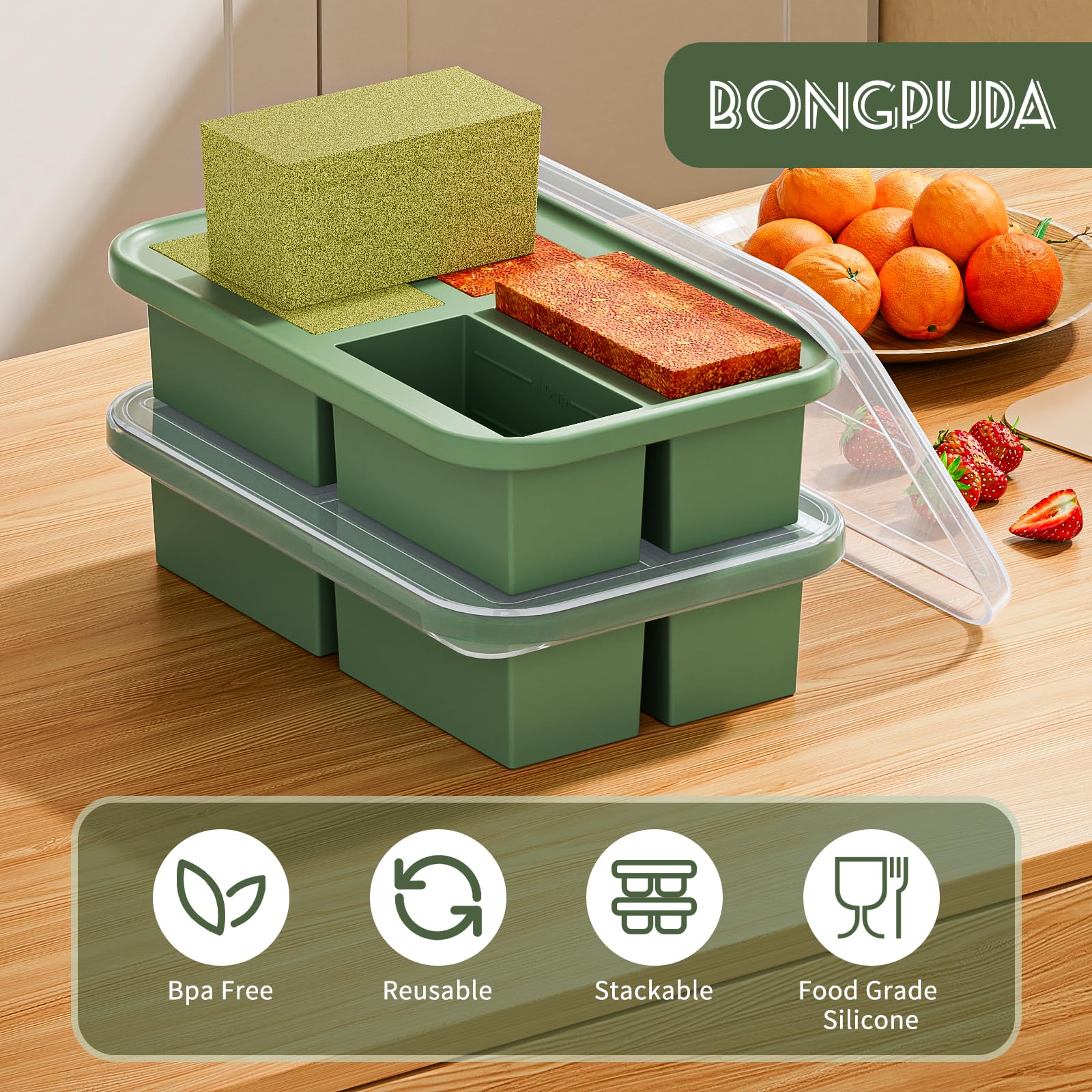 Bongpuda oven-safe freezer tray remove the plastic cover before baking