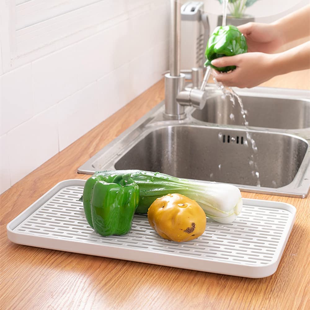 Bonilve drain rack used as serving tray for snacks on bed