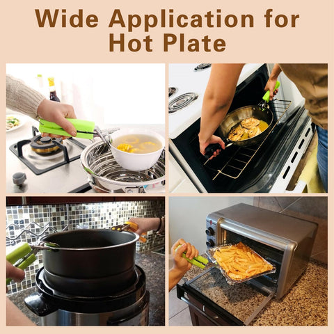 Bonison hot plate gripper supports up to 8 lbs for medium plates.