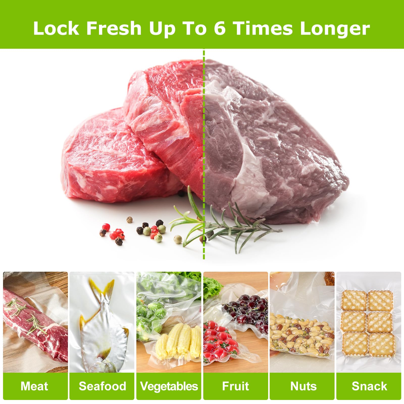 Bonsenkitchen rolls fit all sealers with customizable bag sizes