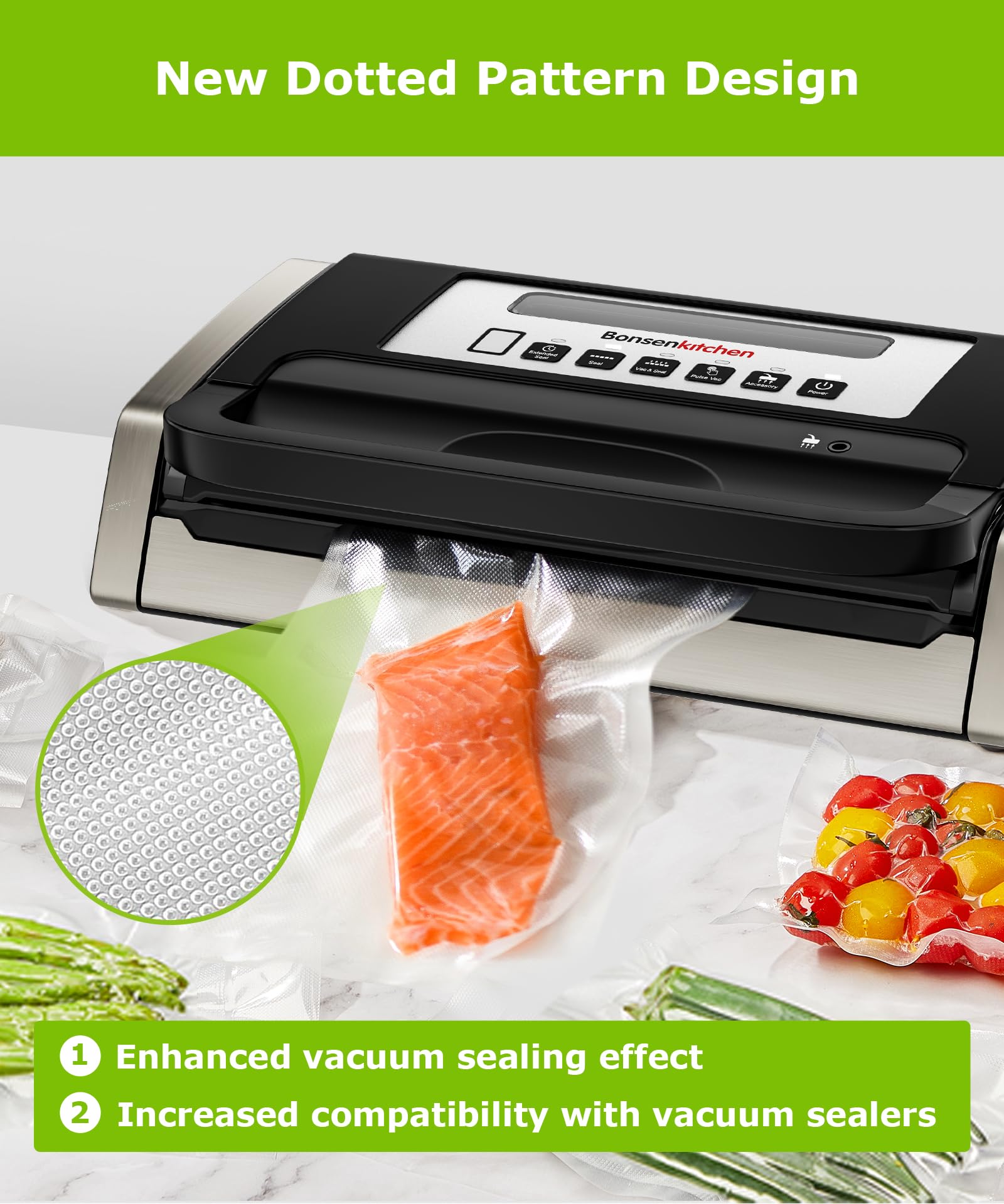 Bonsenkitchen BPA-free material preserves freshness without additives