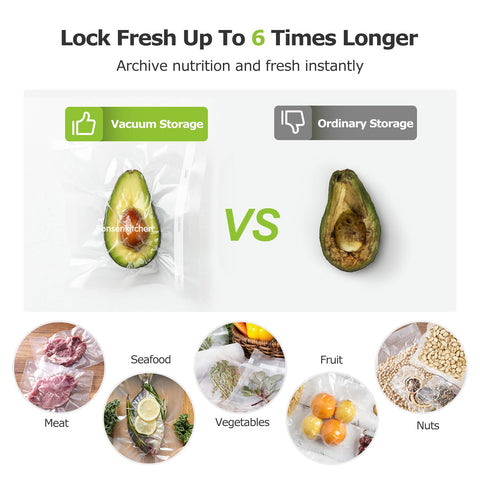 Bonsenkitchen BPA-free bags safe for microwaving and freezing
