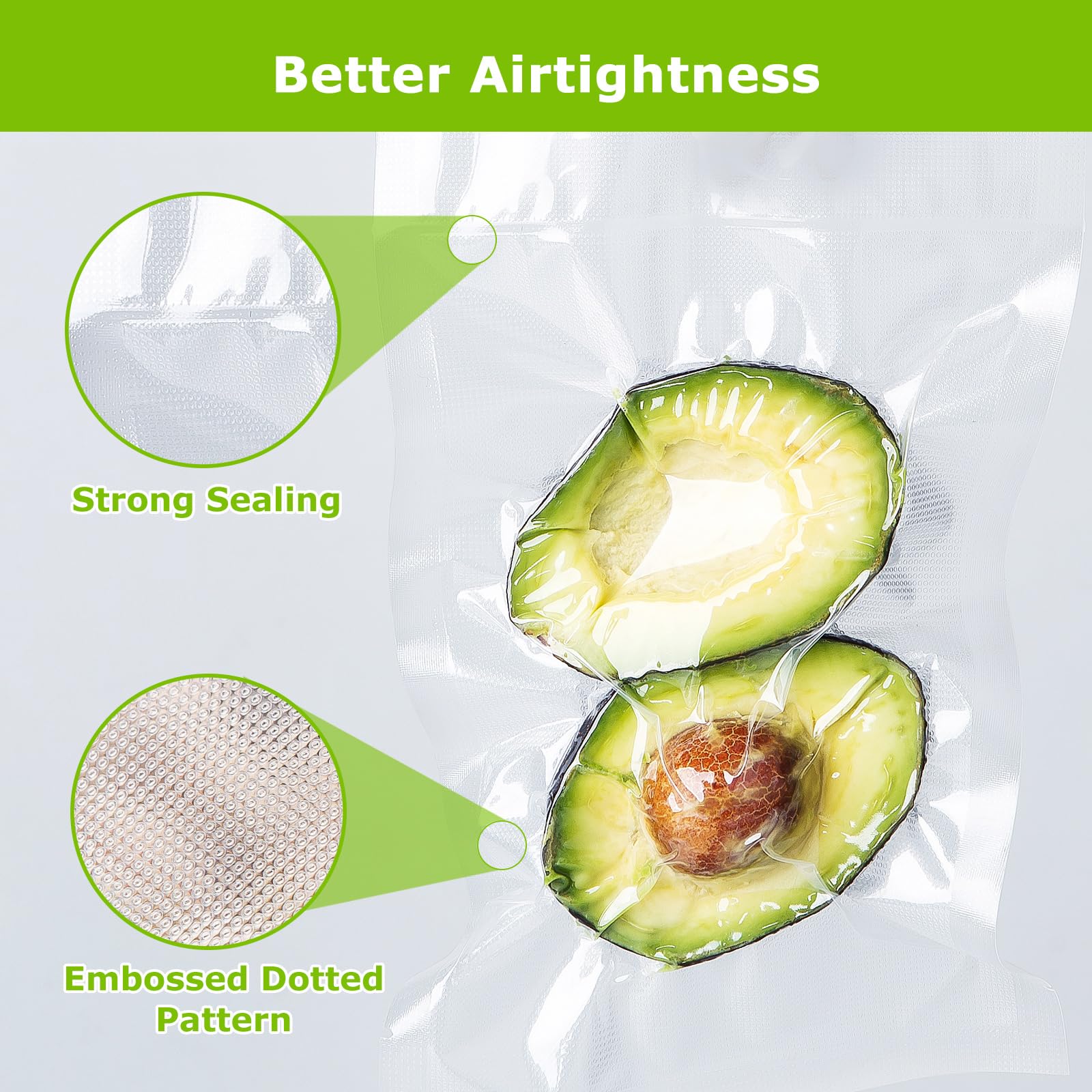 Bonsenkitchen 4 mil durable bags for heavy-duty sealing