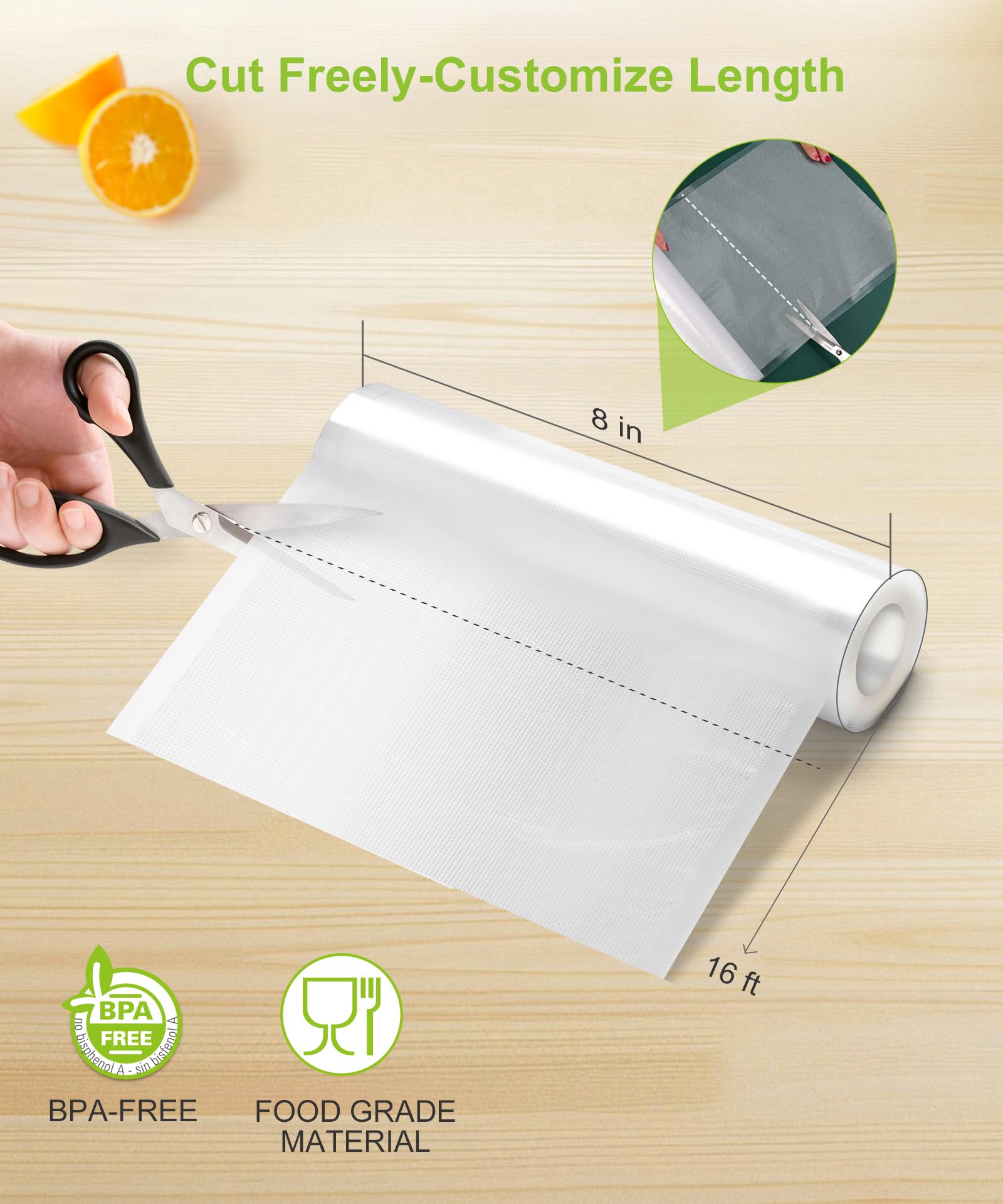 Bonsenkitchen dotted-pattern bags improve airflow for a secure seal