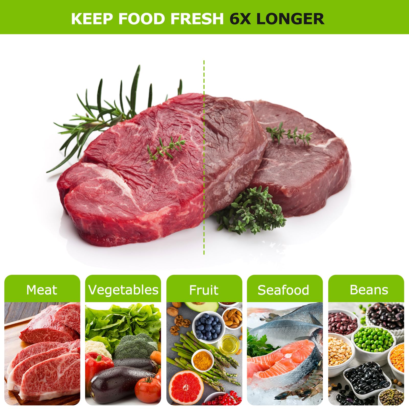 Bonsenkitchen freezer-safe bags guard against freezer burn while freezing