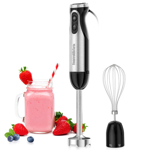 Bonsenkitchen immersion blender with 20 speeds for versatile blending tasks.