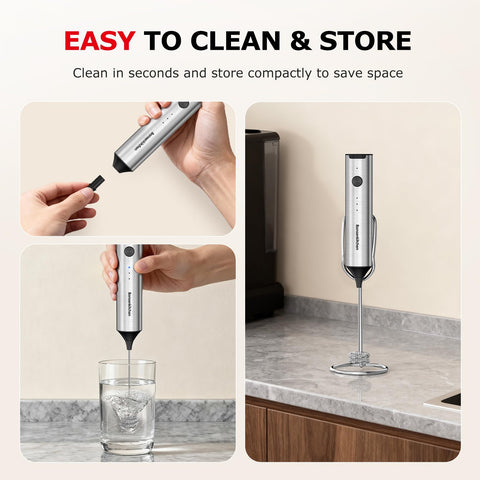 Bonsenkitchen latte microfoam for café-style drinks at home