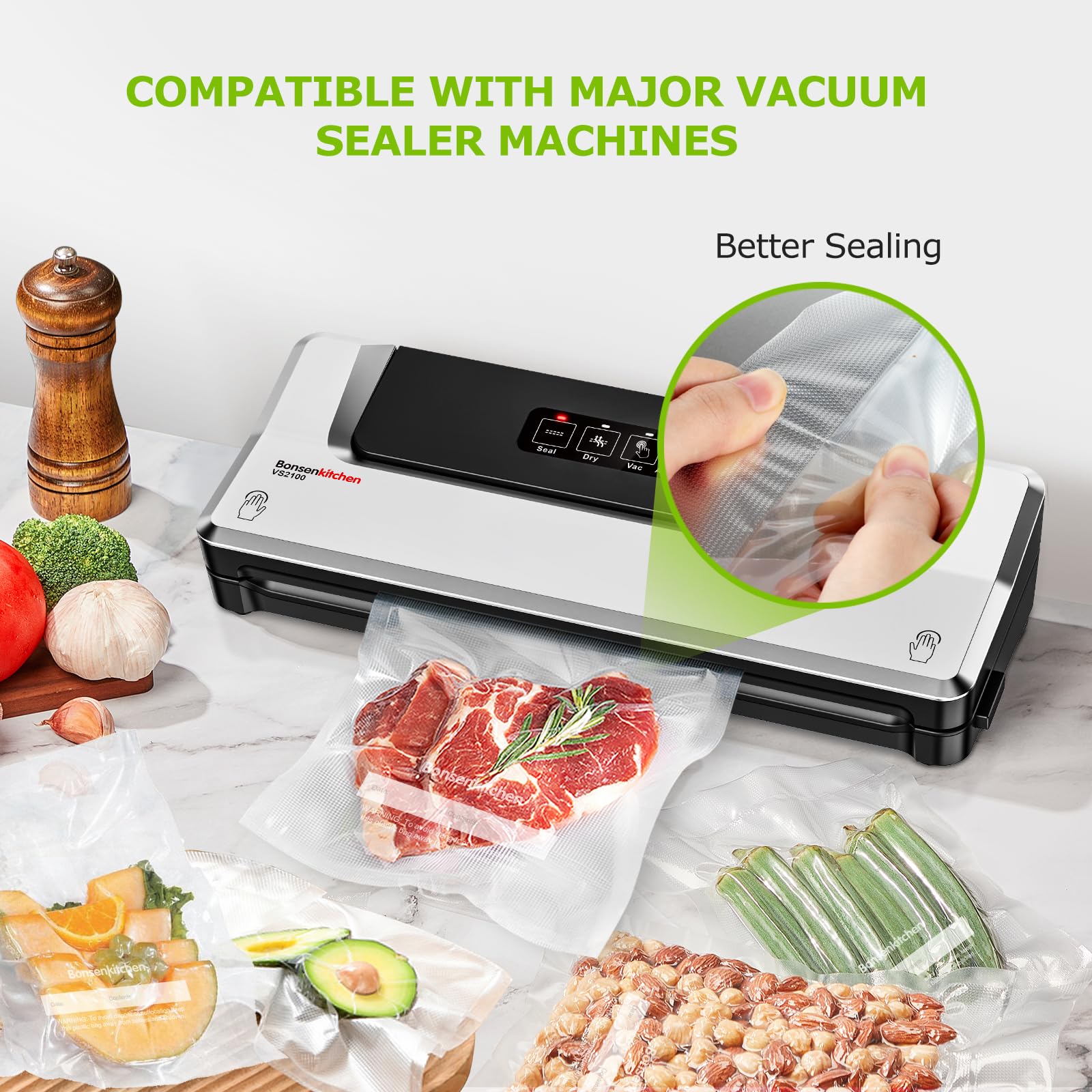 Bonsenkitchen microwave-safe bags support quick reheats and safe storage