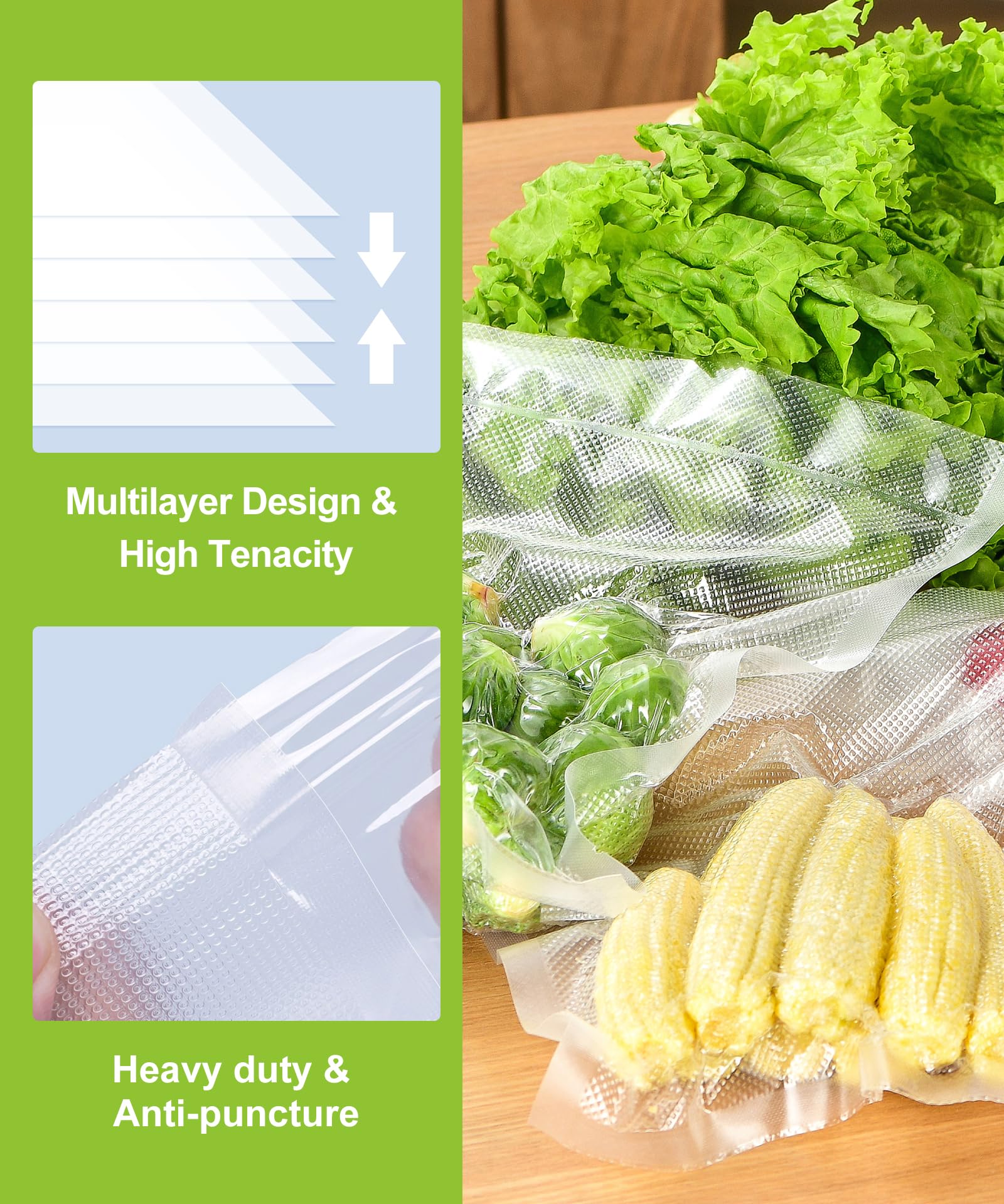 Bonsenkitchen microwave-safe and sous vide bags for versatile cooking