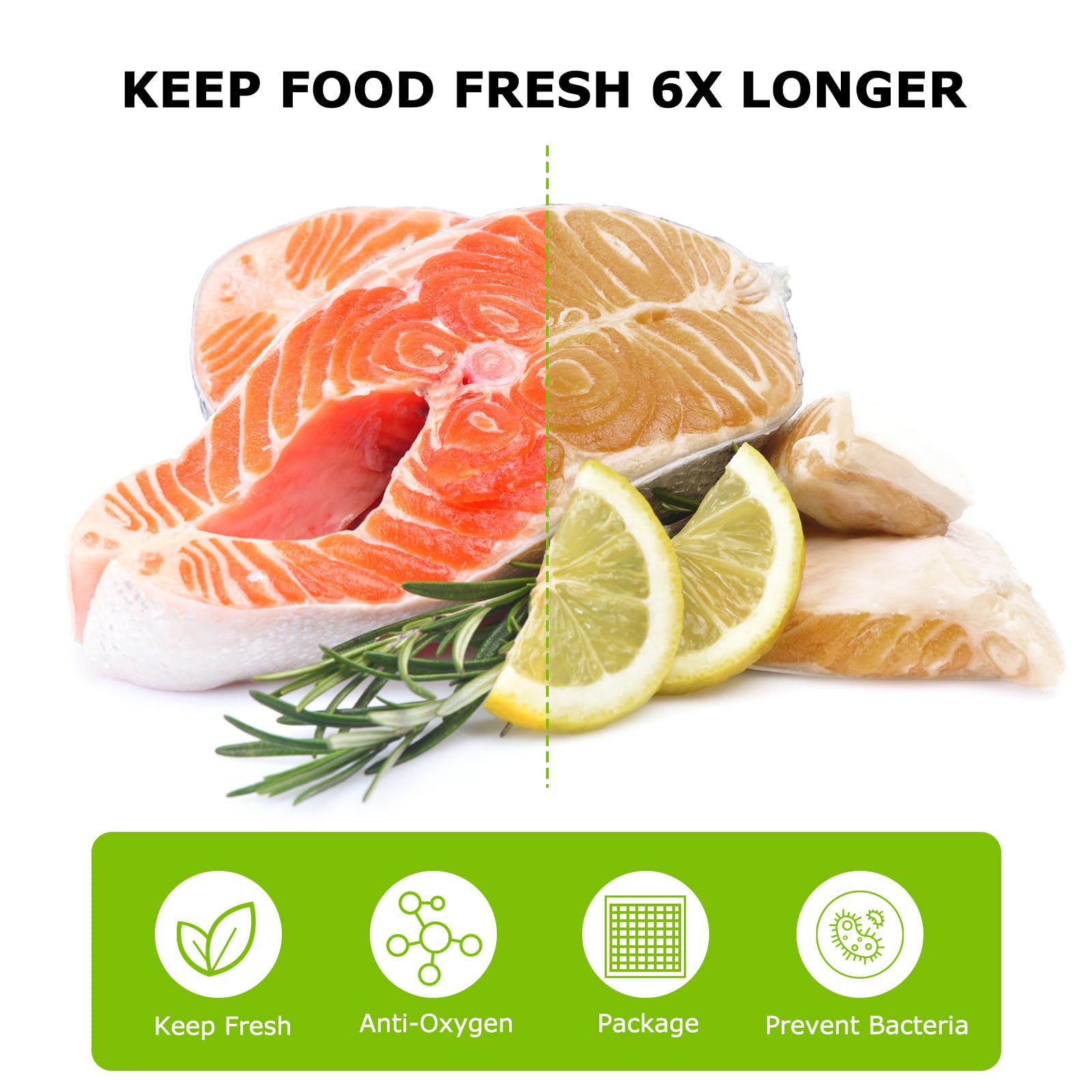 Ready-to-use Bonsenkitchen bags save time during leftovers and batch cooking.