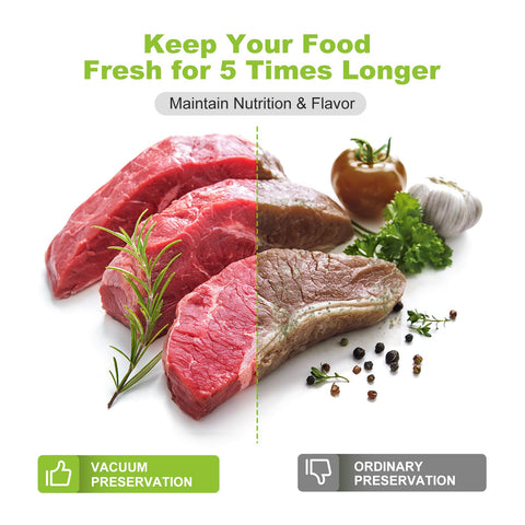 Bonsenkitchen vacuum bags are ideal for sous vide cooking and safe reheating.