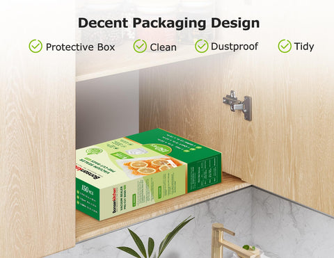 Bonsenkitchen 6x10 bags opened for precise portioning and freezing