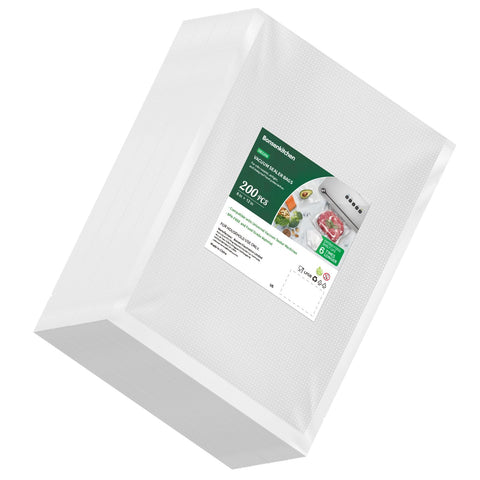 Bonsenkitchen vacuum bags with embossed texture for strong seals and freshness