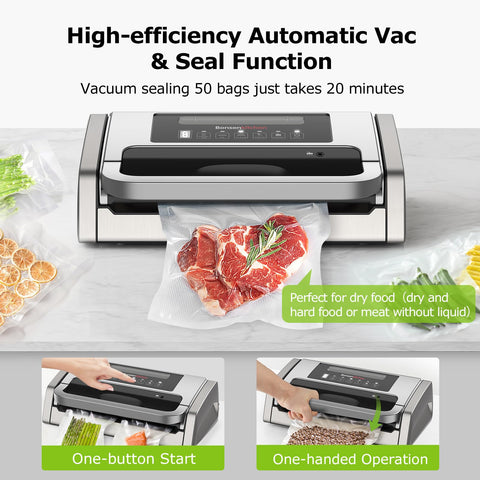 Bonsenkitchen vacuum sealer control panel for intuitive operation