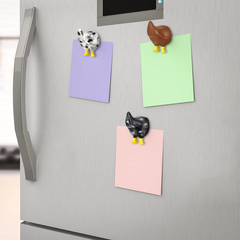 Bonuci resin chicken butt magnets, durable fridge decor that resists wear and tear.