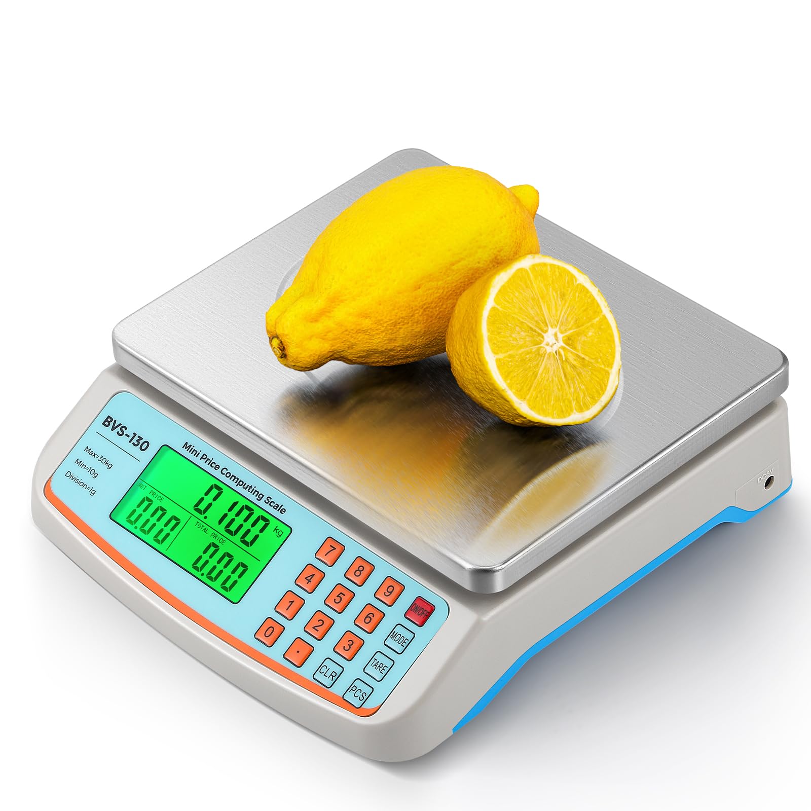 Bonvoisin compact scale fits small counters with a 9.4 x 8.4 inch footprint.