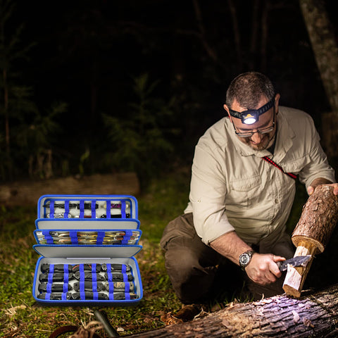 Boobowl knife display case blue storage solution for tactical and outdoor gear
